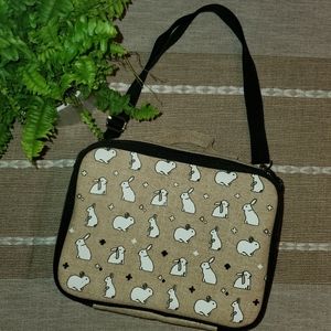 So Young bunny rabbits neutral kids lunch box